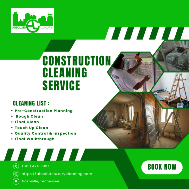 Construction Cleaning Poster